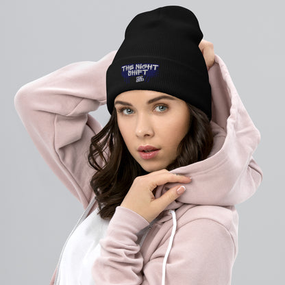 The Night Shift-Embroidered Cuffed Beanie The Night Shift Performance Street Gear by The Night Shift Automotive Apparel