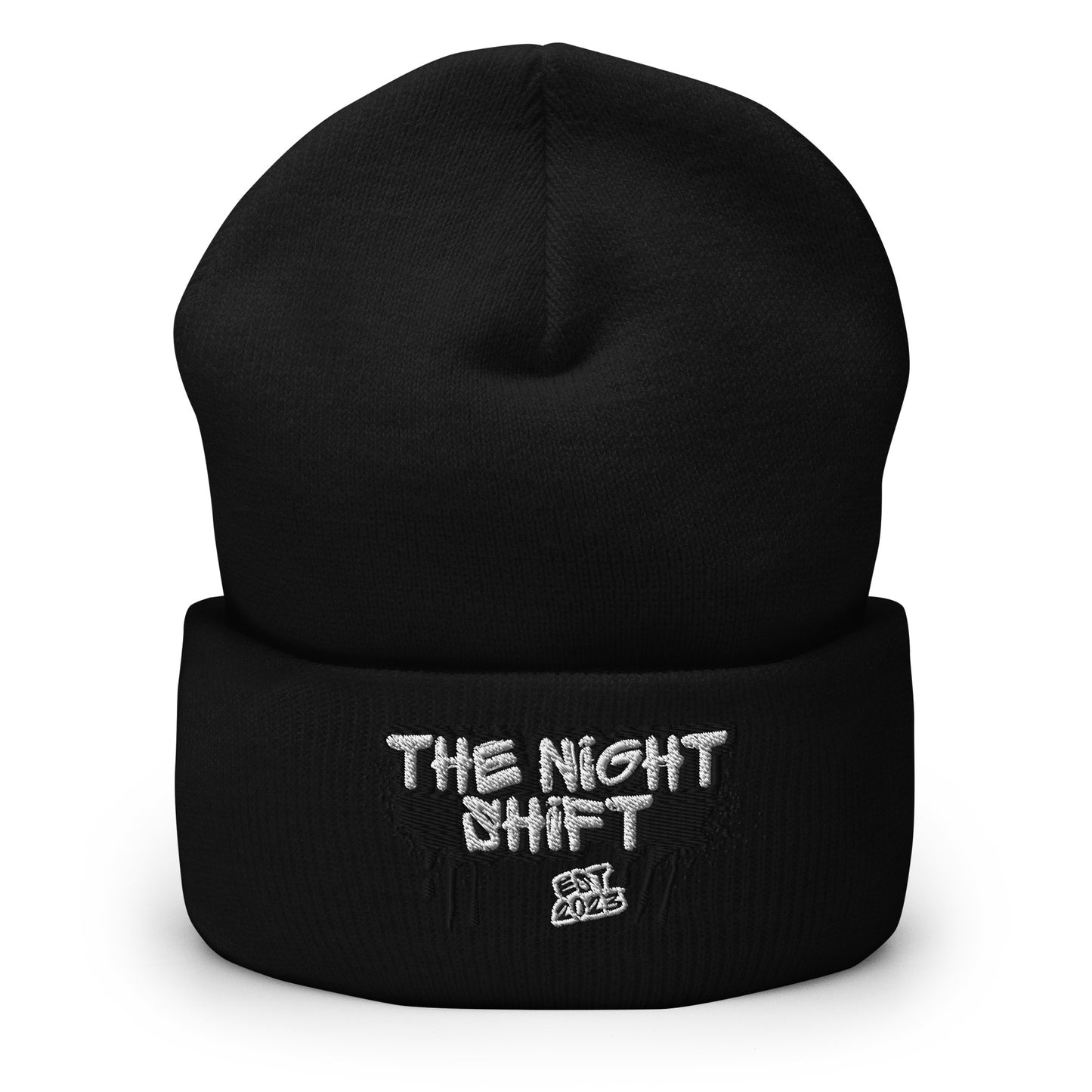 The Night Shift-Embroidered Cuffed Beanie The Night Shift Performance Street Gear by The Night Shift Automotive Apparel