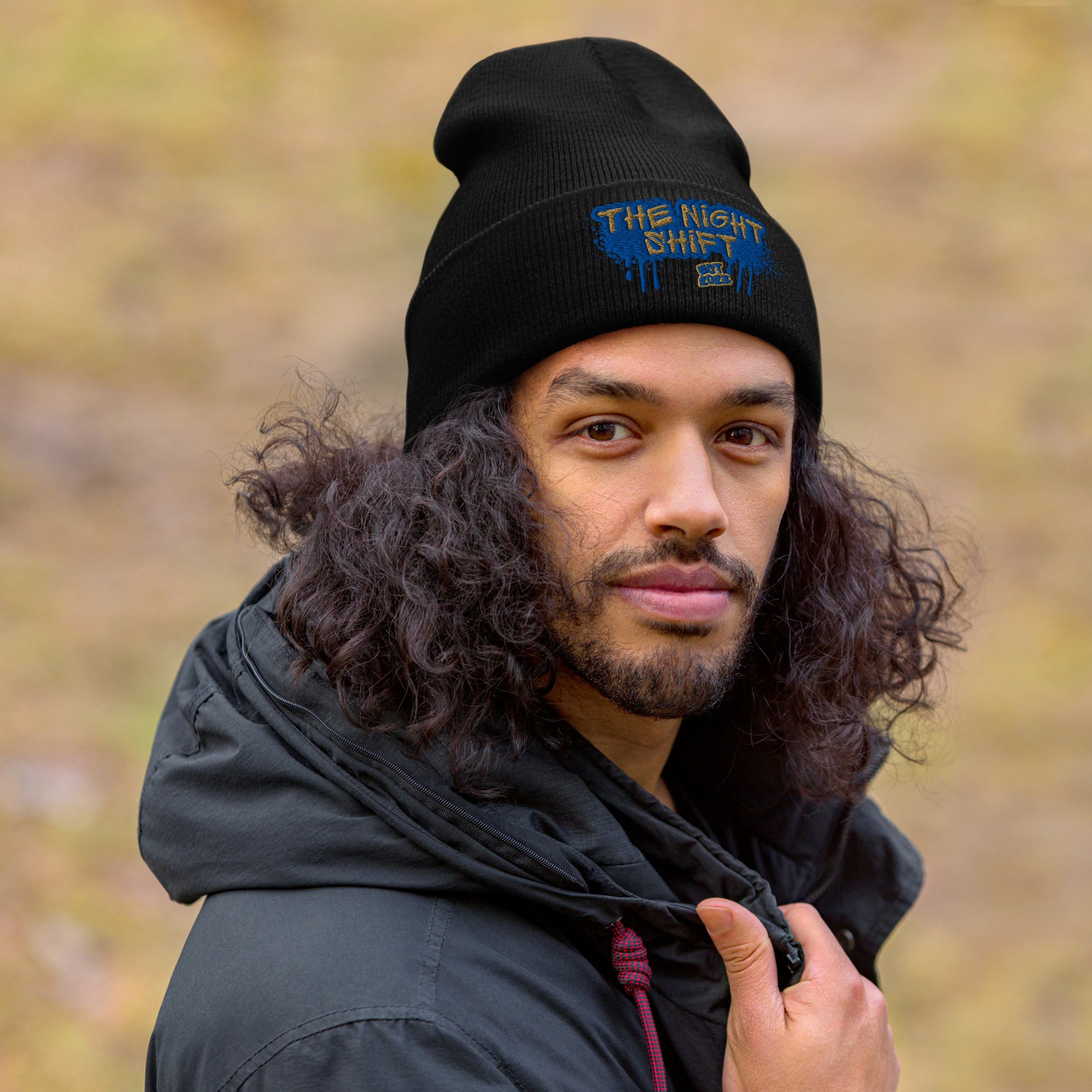 The Night Shift-Embroidered Cuffed Beanie The Night Shift Performance Street Gear by The Night Shift Automotive Apparel
