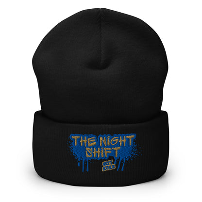 The Night Shift-Embroidered Cuffed Beanie The Night Shift Performance Street Gear by The Night Shift Automotive Apparel