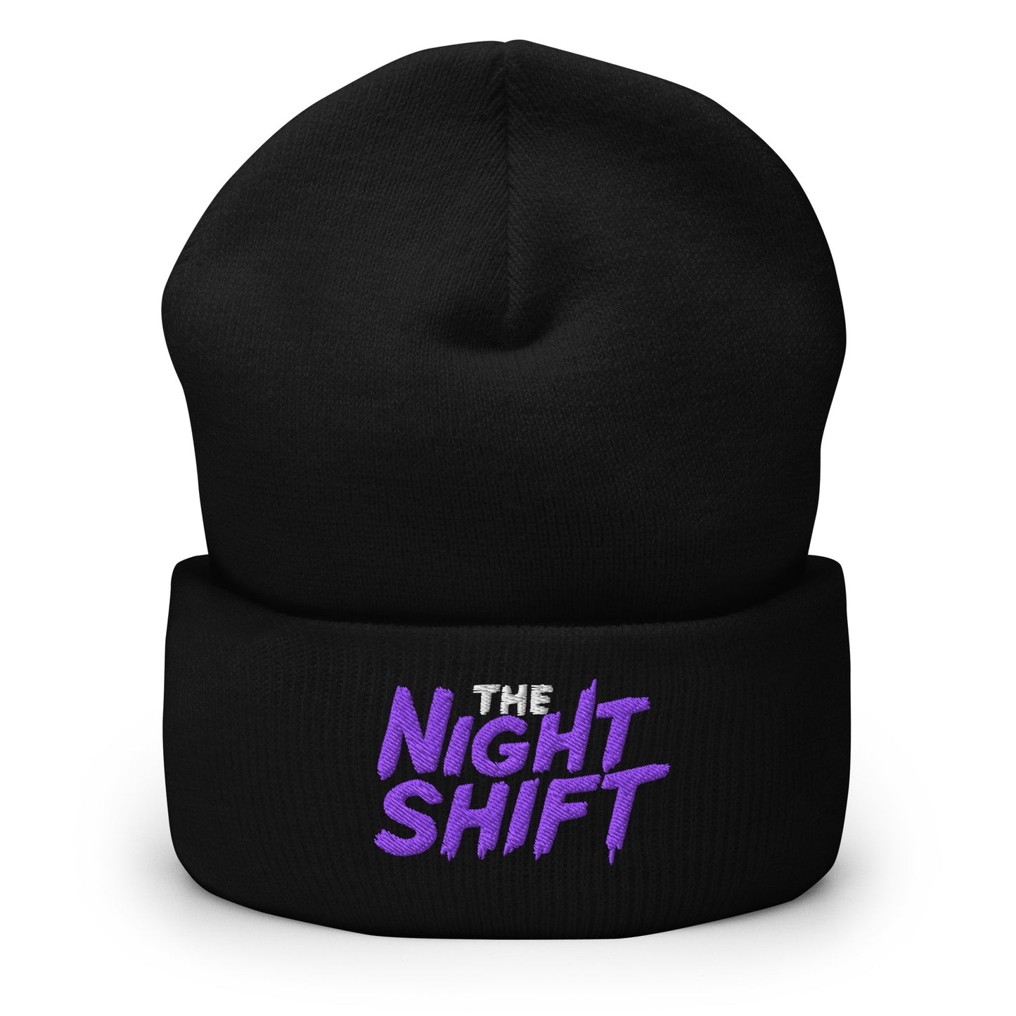 The Night Shift-Embroidered Cuffed Beanie The Night Shift Performance Street Gear by The Night Shift Automotive Apparel