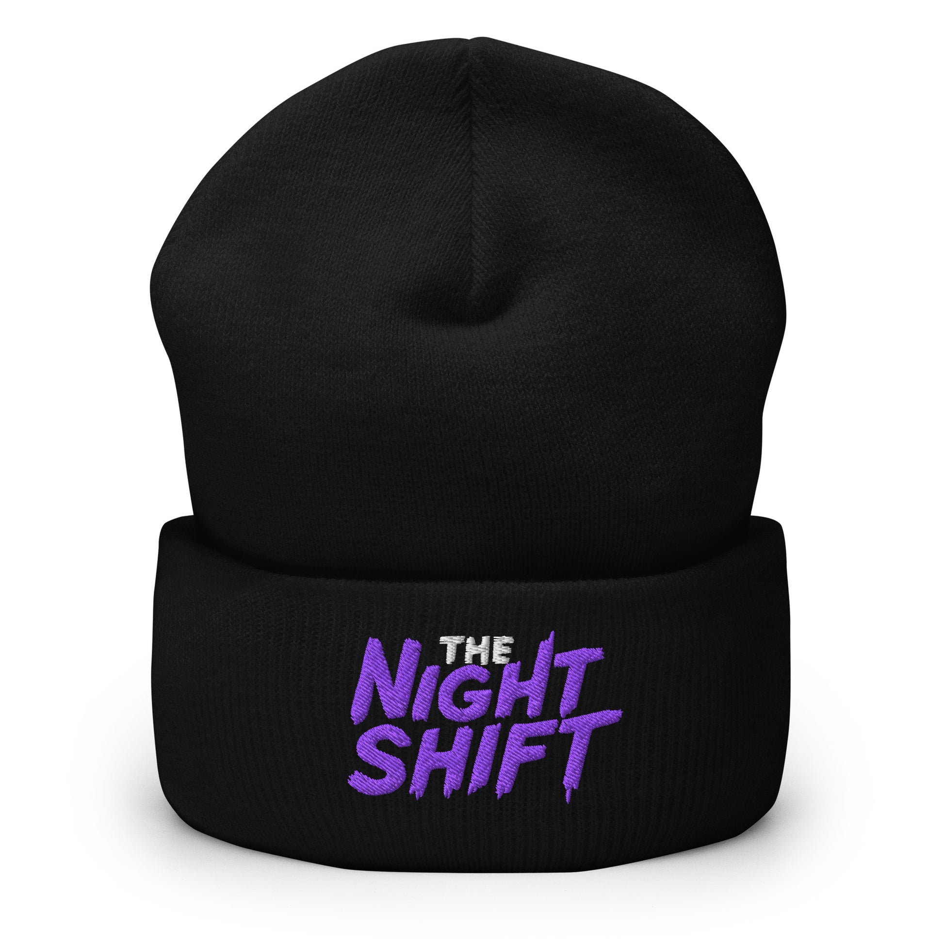 The Night Shift-Embroidered Cuffed Beanie The Night Shift Performance Street Gear by The Night Shift Automotive Apparel