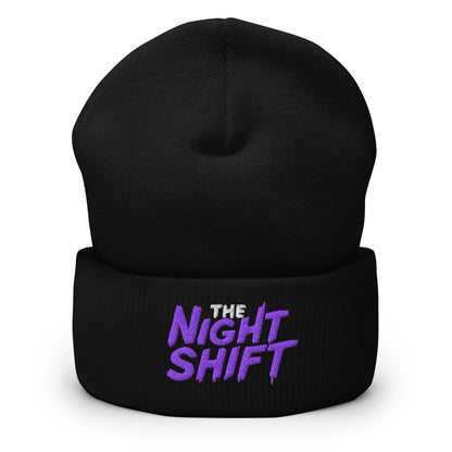 The Night Shift-Embroidered Cuffed Beanie The Night Shift Performance Street Gear by The Night Shift Automotive Apparel