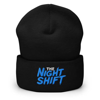 The Night Shift-Embroidered Cuffed Beanie The Night Shift Performance Street Gear by The Night Shift Automotive Apparel