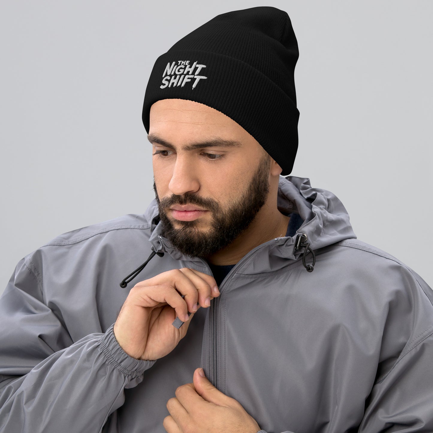 The Night Shift-Embroidered Cuffed Beanie The Night Shift Performance Street Gear by The Night Shift Automotive Apparel