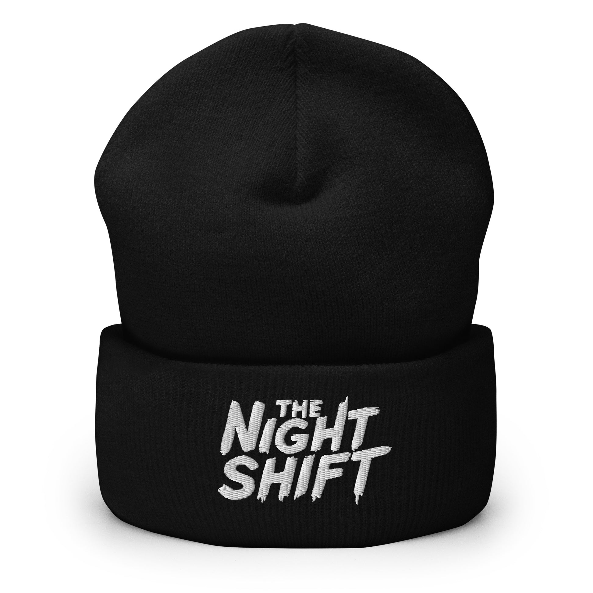 The Night Shift-Embroidered Cuffed Beanie The Night Shift Performance Street Gear by The Night Shift Automotive Apparel