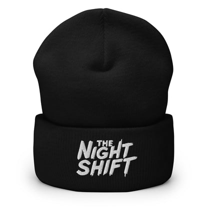 The Night Shift-Embroidered Cuffed Beanie The Night Shift Performance Street Gear by The Night Shift Automotive Apparel
