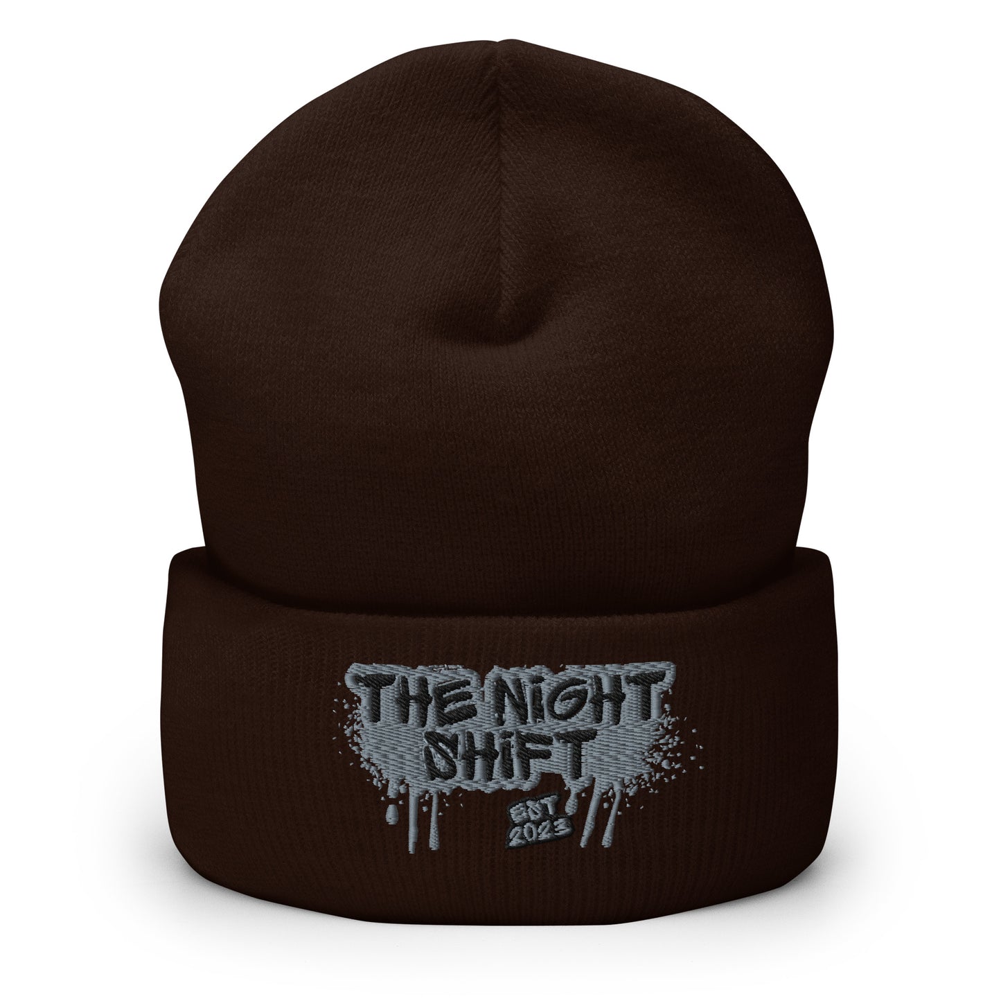 The Night Shift-Embroidered Cuffed Beanie The Night Shift Performance Street Gear by The Night Shift Automotive Apparel