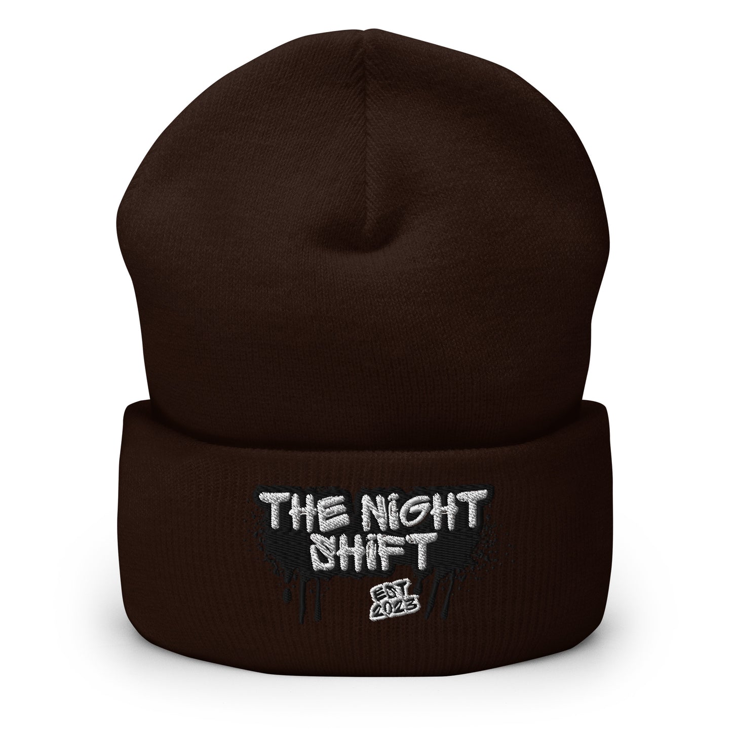 The Night Shift-Embroidered Cuffed Beanie The Night Shift Performance Street Gear by The Night Shift Automotive Apparel