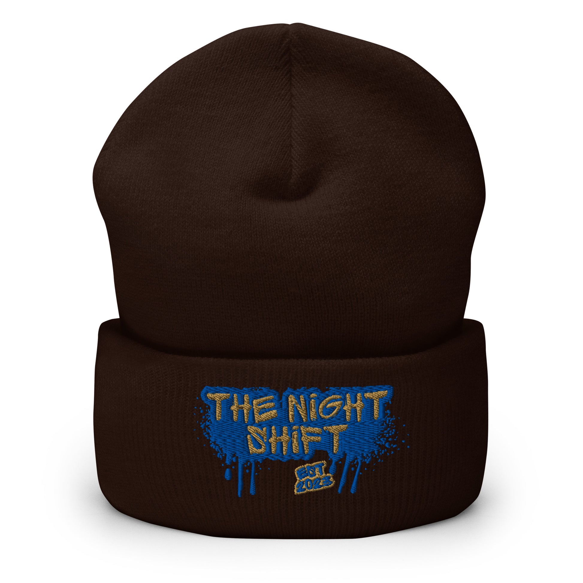 The Night Shift-Embroidered Cuffed Beanie The Night Shift Performance Street Gear by The Night Shift Automotive Apparel