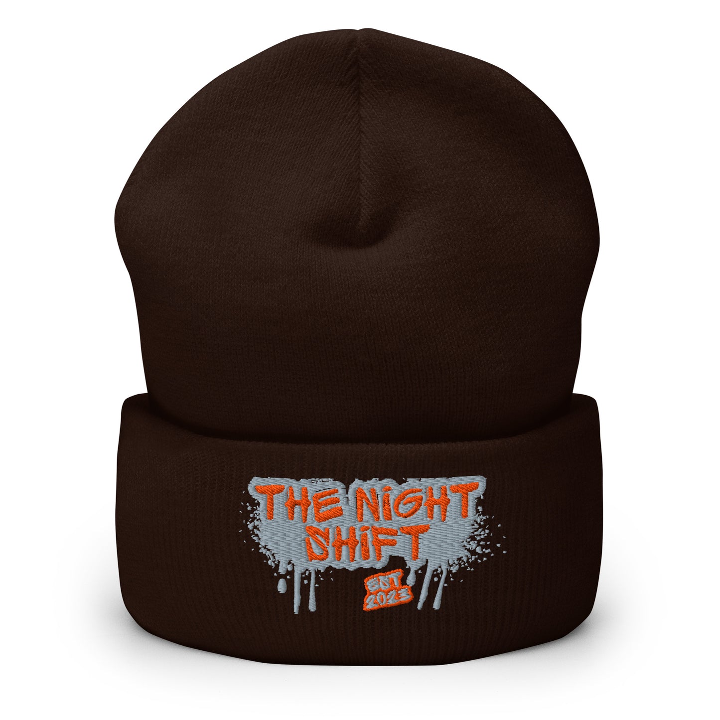 The Night Shift-Embroidered Cuffed Beanie The Night Shift Performance Street Gear by The Night Shift Automotive Apparel