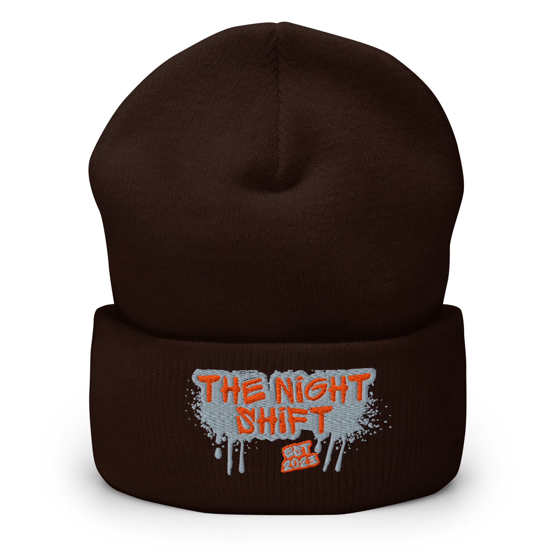 The Night Shift-Embroidered Cuffed Beanie The Night Shift Performance Street Gear by The Night Shift Automotive Apparel