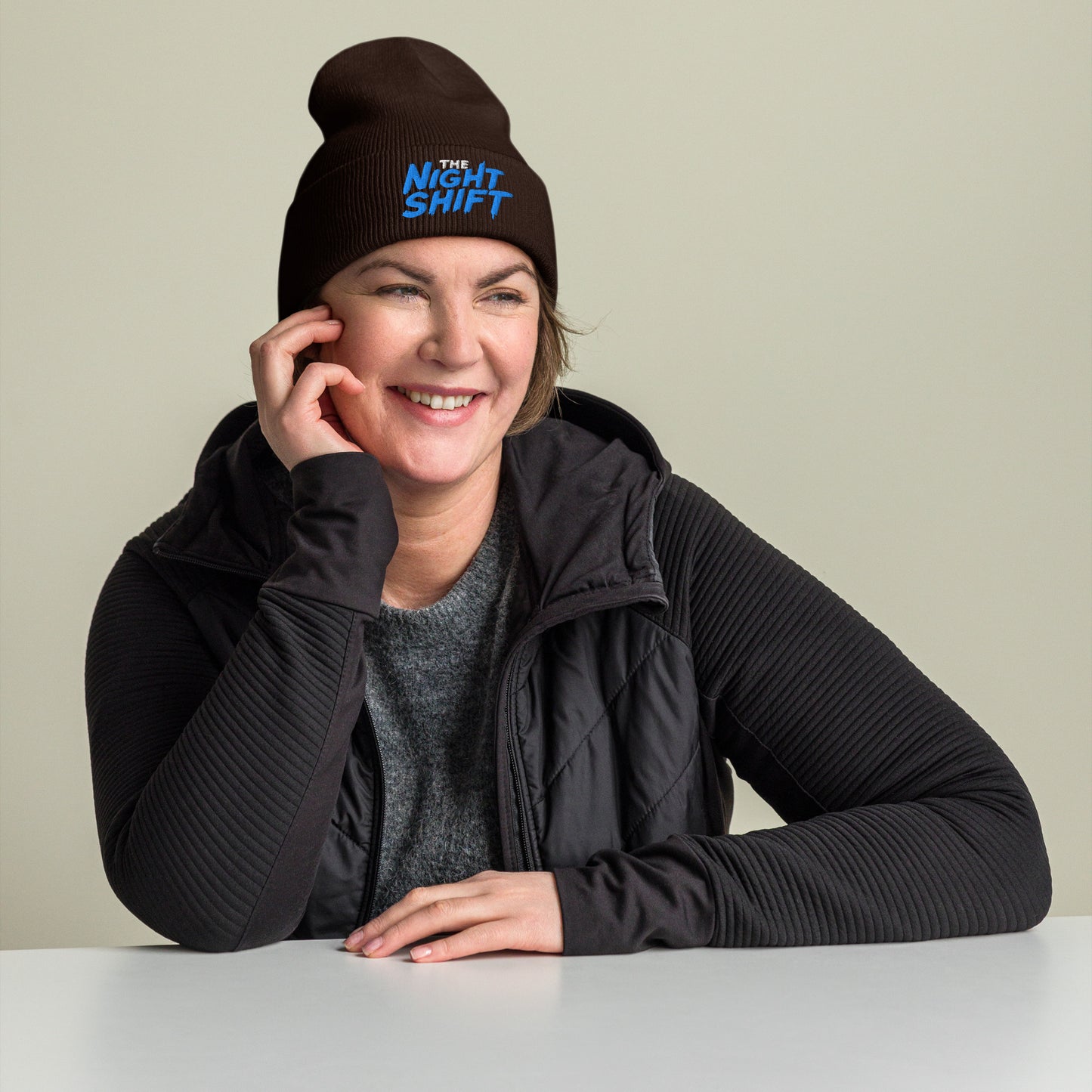 The Night Shift-Embroidered Cuffed Beanie The Night Shift Performance Street Gear by The Night Shift Automotive Apparel
