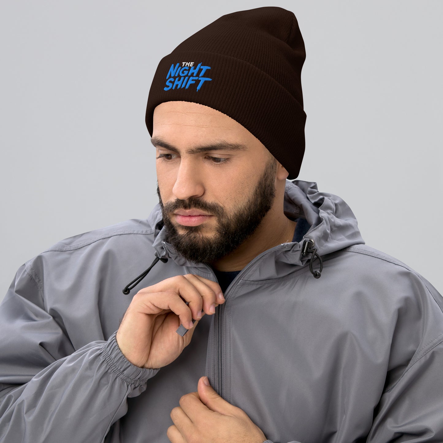 The Night Shift-Embroidered Cuffed Beanie The Night Shift Performance Street Gear by The Night Shift Automotive Apparel