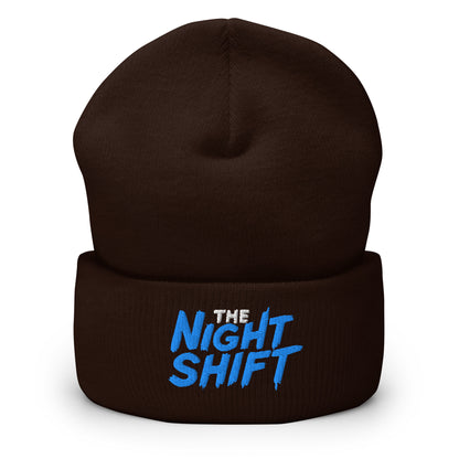 The Night Shift-Embroidered Cuffed Beanie The Night Shift Performance Street Gear by The Night Shift Automotive Apparel