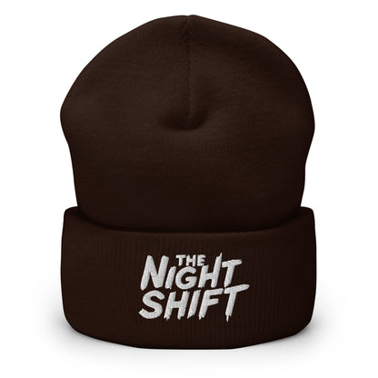 The Night Shift-Embroidered Cuffed Beanie The Night Shift Performance Street Gear by The Night Shift Automotive Apparel