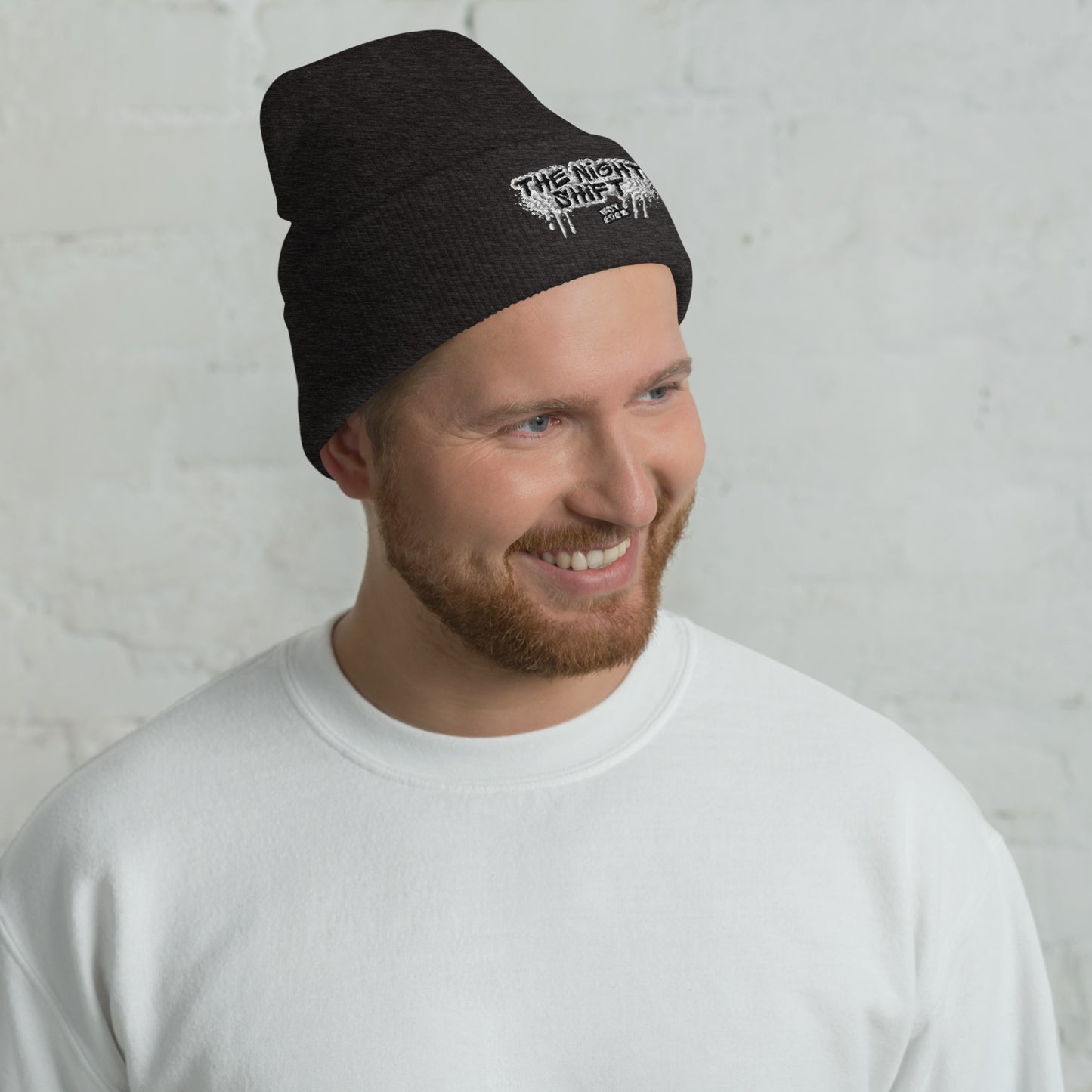 The Night Shift-Embroidered Cuffed Beanie The Night Shift Performance Street Gear by The Night Shift Automotive Apparel