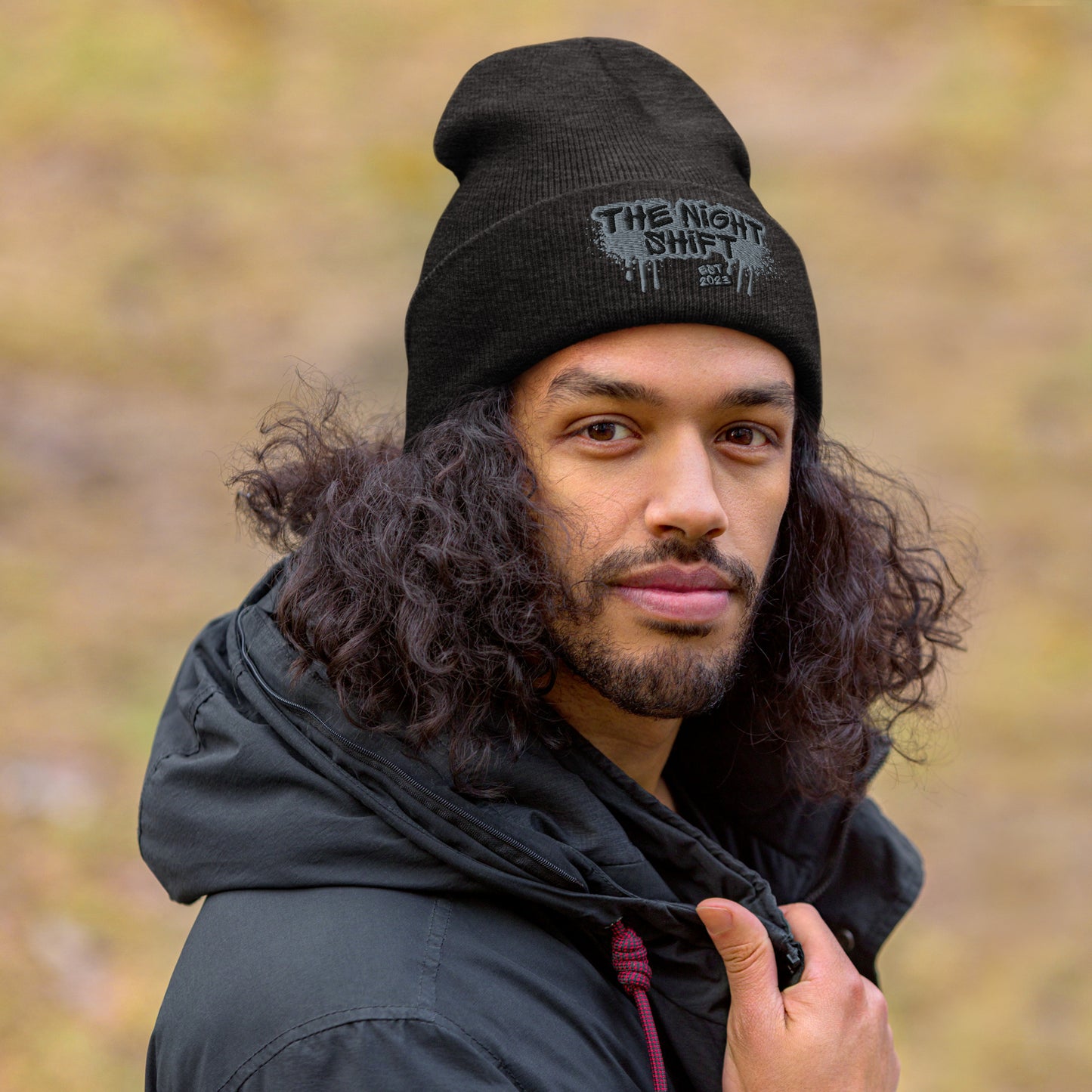 The Night Shift-Embroidered Cuffed Beanie The Night Shift Performance Street Gear by The Night Shift Automotive Apparel