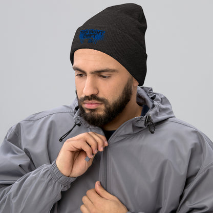 The Night Shift-Embroidered Cuffed Beanie The Night Shift Performance Street Gear by The Night Shift Automotive Apparel