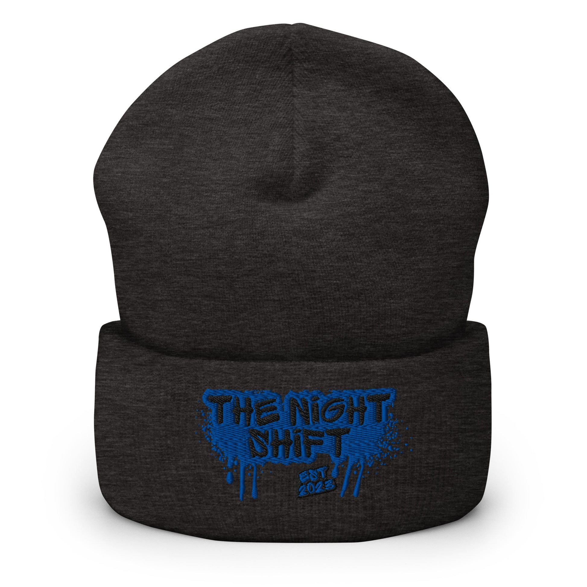 The Night Shift-Embroidered Cuffed Beanie The Night Shift Performance Street Gear by The Night Shift Automotive Apparel