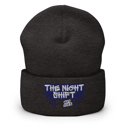 The Night Shift-Embroidered Cuffed Beanie The Night Shift Performance Street Gear by The Night Shift Automotive Apparel