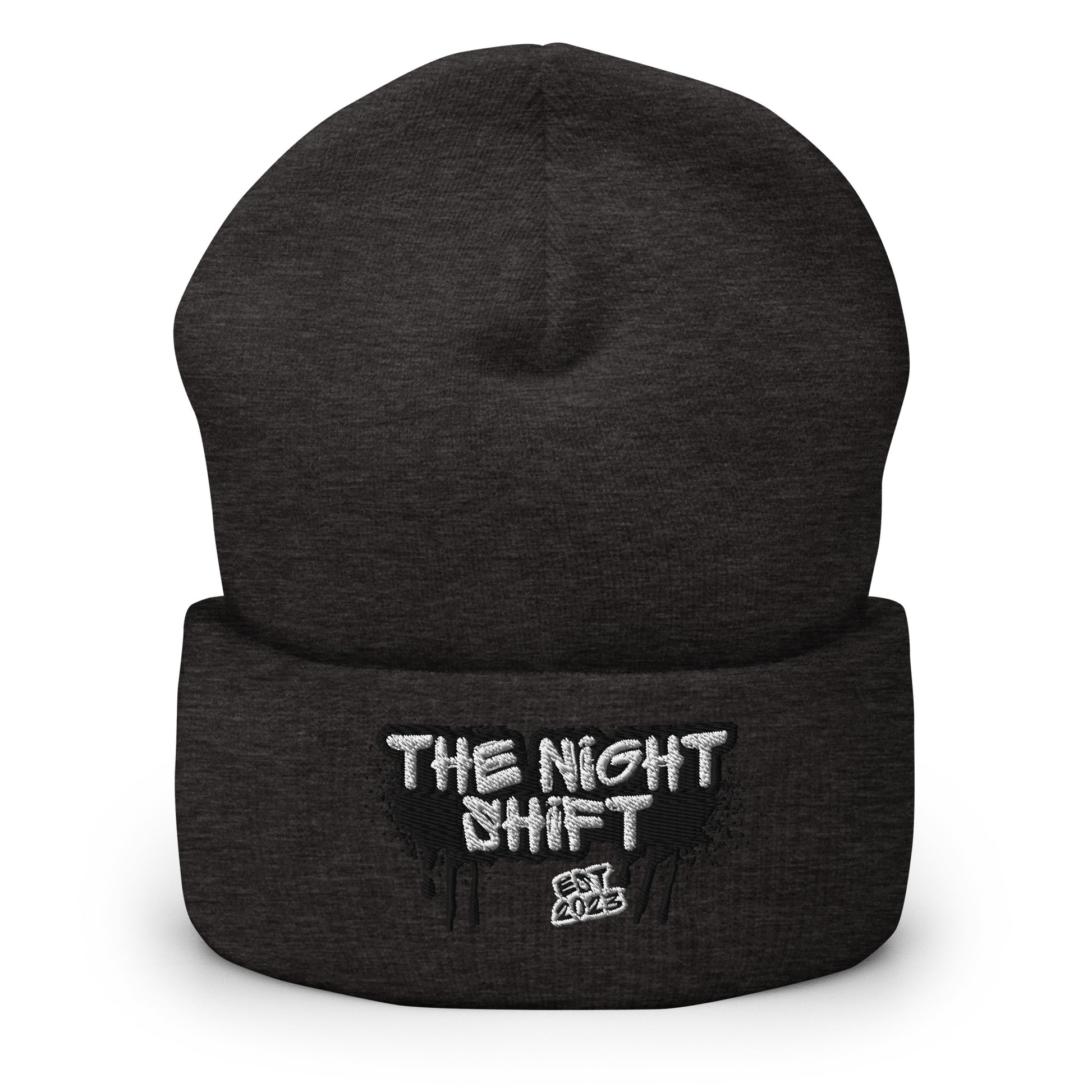 The Night Shift-Embroidered Cuffed Beanie The Night Shift Performance Street Gear by The Night Shift Automotive Apparel