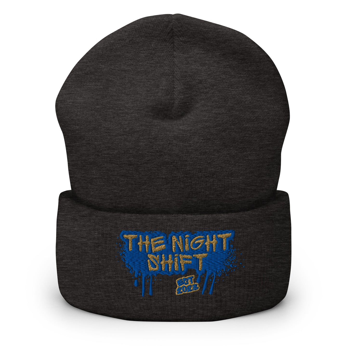 The Night Shift-Embroidered Cuffed Beanie The Night Shift Performance Street Gear by The Night Shift Automotive Apparel