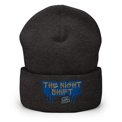 The Night Shift-Embroidered Cuffed Beanie The Night Shift Performance Street Gear by The Night Shift Automotive Apparel