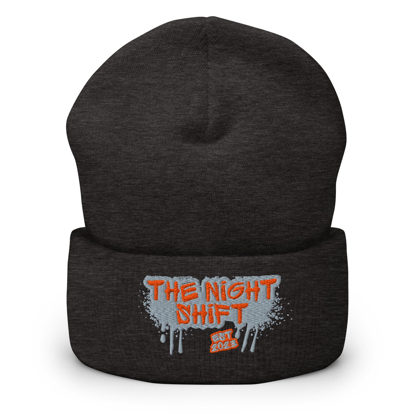 The Night Shift-Embroidered Cuffed Beanie The Night Shift Performance Street Gear by The Night Shift Automotive Apparel
