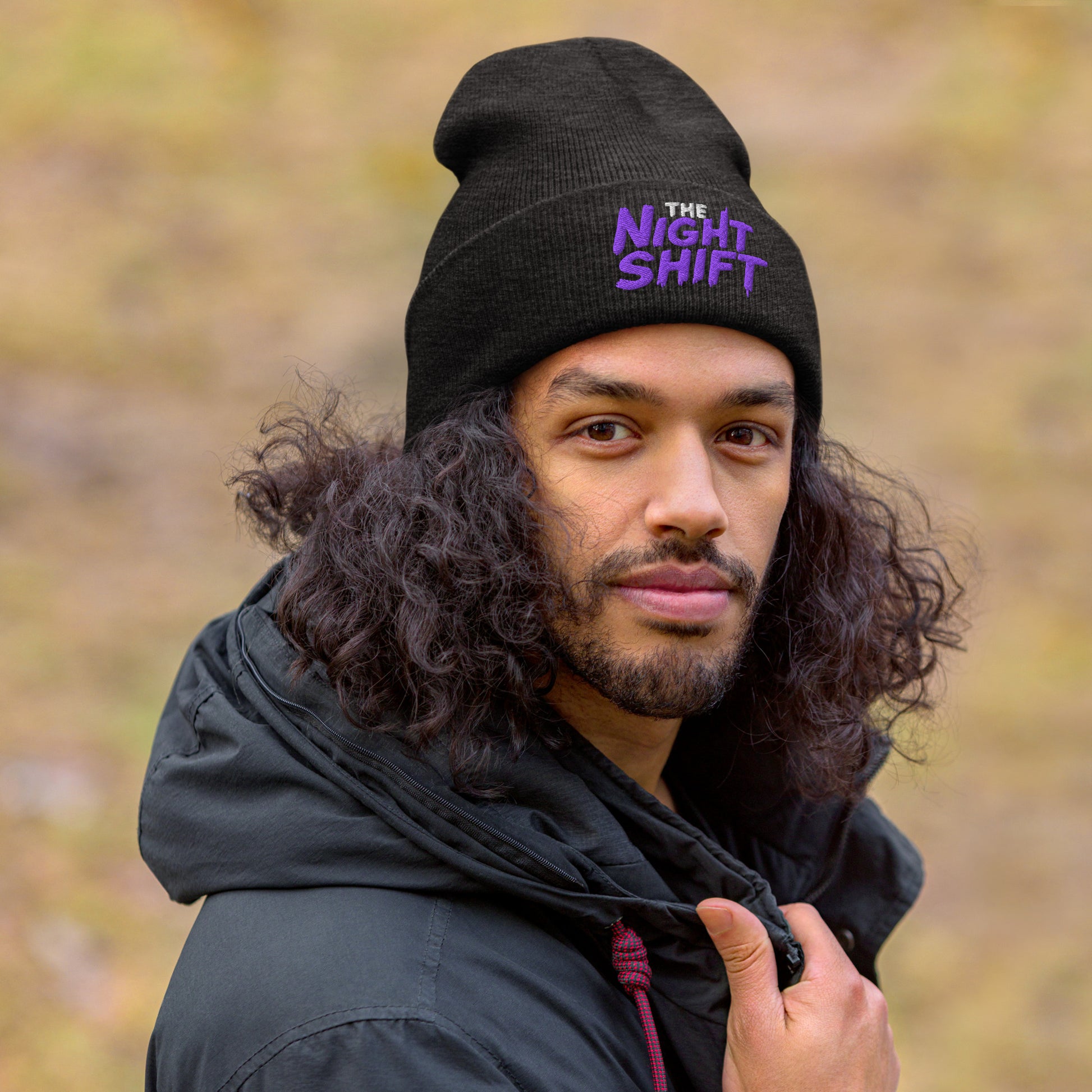 The Night Shift-Embroidered Cuffed Beanie The Night Shift Performance Street Gear by The Night Shift Automotive Apparel