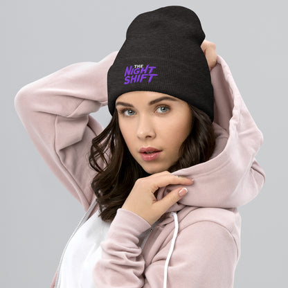The Night Shift-Embroidered Cuffed Beanie The Night Shift Performance Street Gear by The Night Shift Automotive Apparel