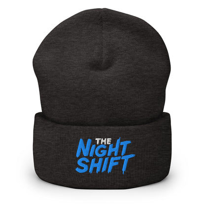 The Night Shift-Embroidered Cuffed Beanie The Night Shift Performance Street Gear by The Night Shift Automotive Apparel