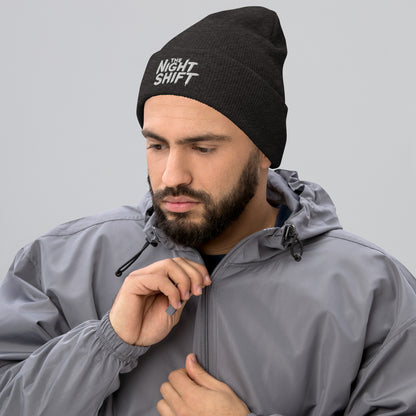 The Night Shift-Embroidered Cuffed Beanie The Night Shift Performance Street Gear by The Night Shift Automotive Apparel