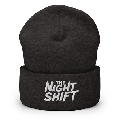 The Night Shift-Embroidered Cuffed Beanie The Night Shift Performance Street Gear by The Night Shift Automotive Apparel