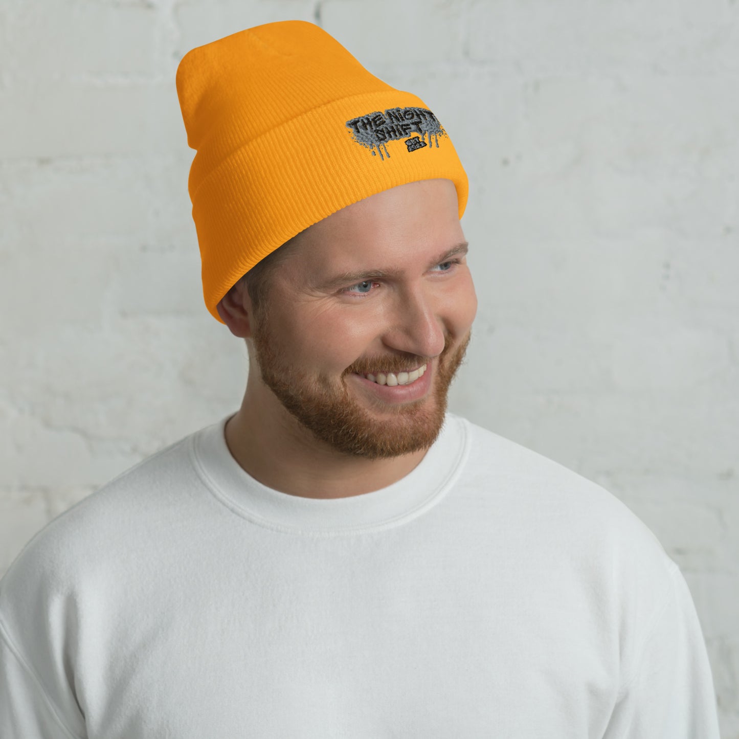 The Night Shift-Embroidered Cuffed Beanie The Night Shift Performance Street Gear by The Night Shift Automotive Apparel