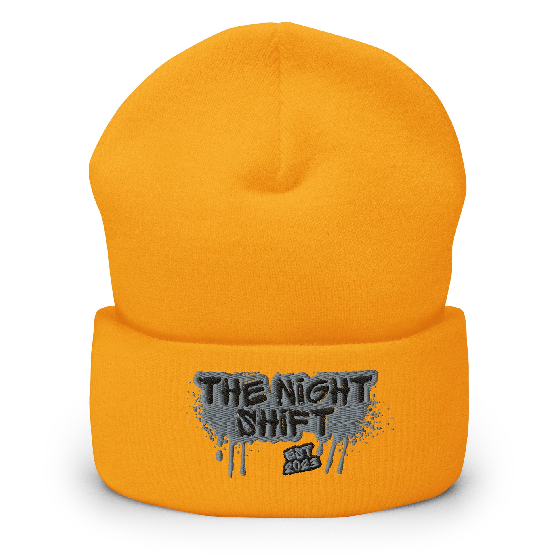 The Night Shift-Embroidered Cuffed Beanie The Night Shift Performance Street Gear by The Night Shift Automotive Apparel
