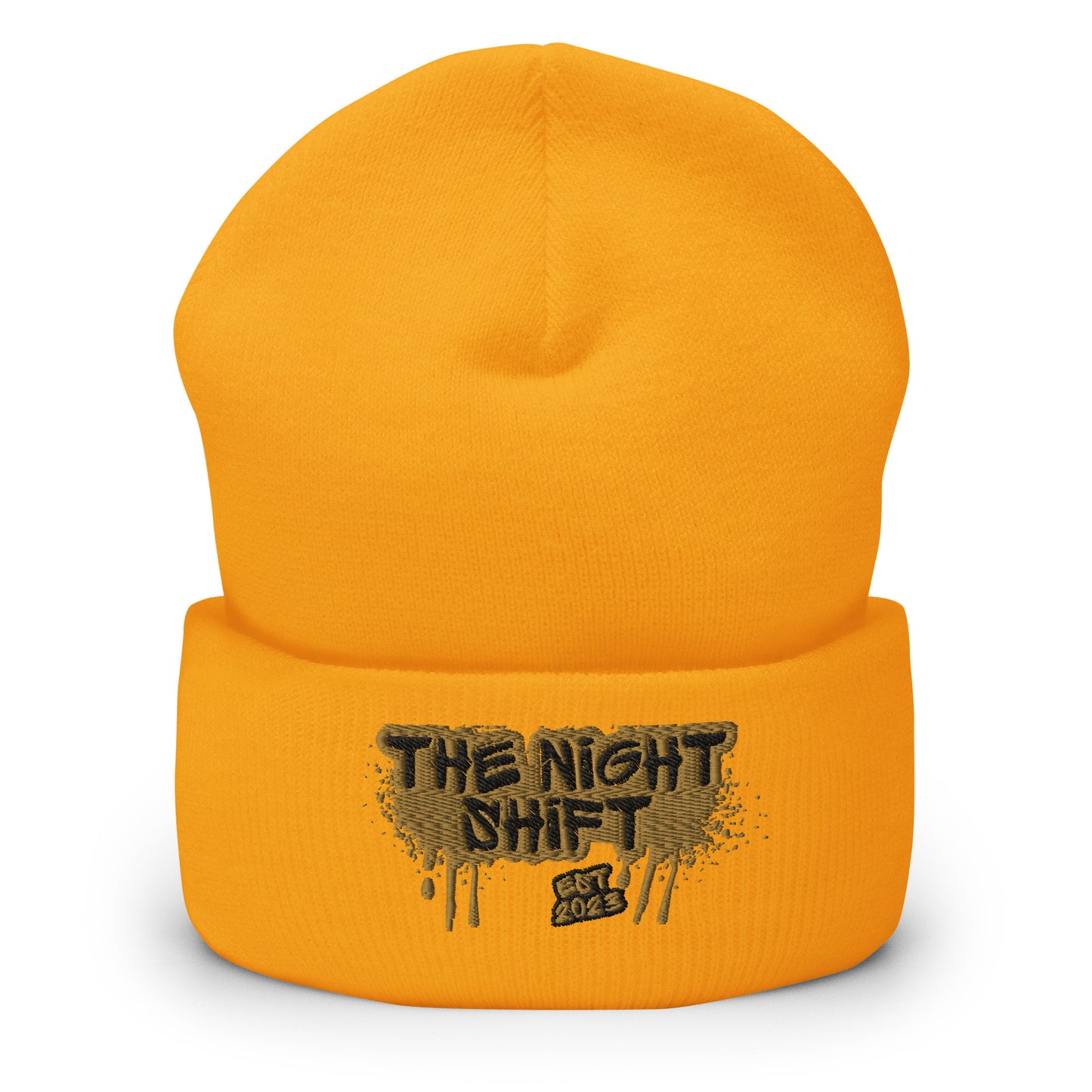 The Night Shift-Embroidered Cuffed Beanie The Night Shift Performance Street Gear by The Night Shift Automotive Apparel