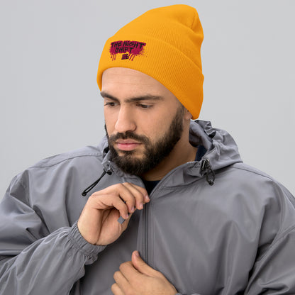 The Night Shift-Embroidered Cuffed Beanie The Night Shift Performance Street Gear by The Night Shift Automotive Apparel