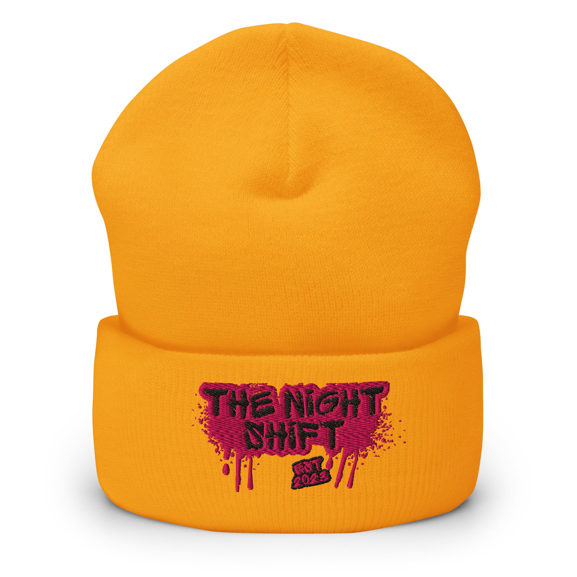 The Night Shift-Embroidered Cuffed Beanie The Night Shift Performance Street Gear by The Night Shift Automotive Apparel