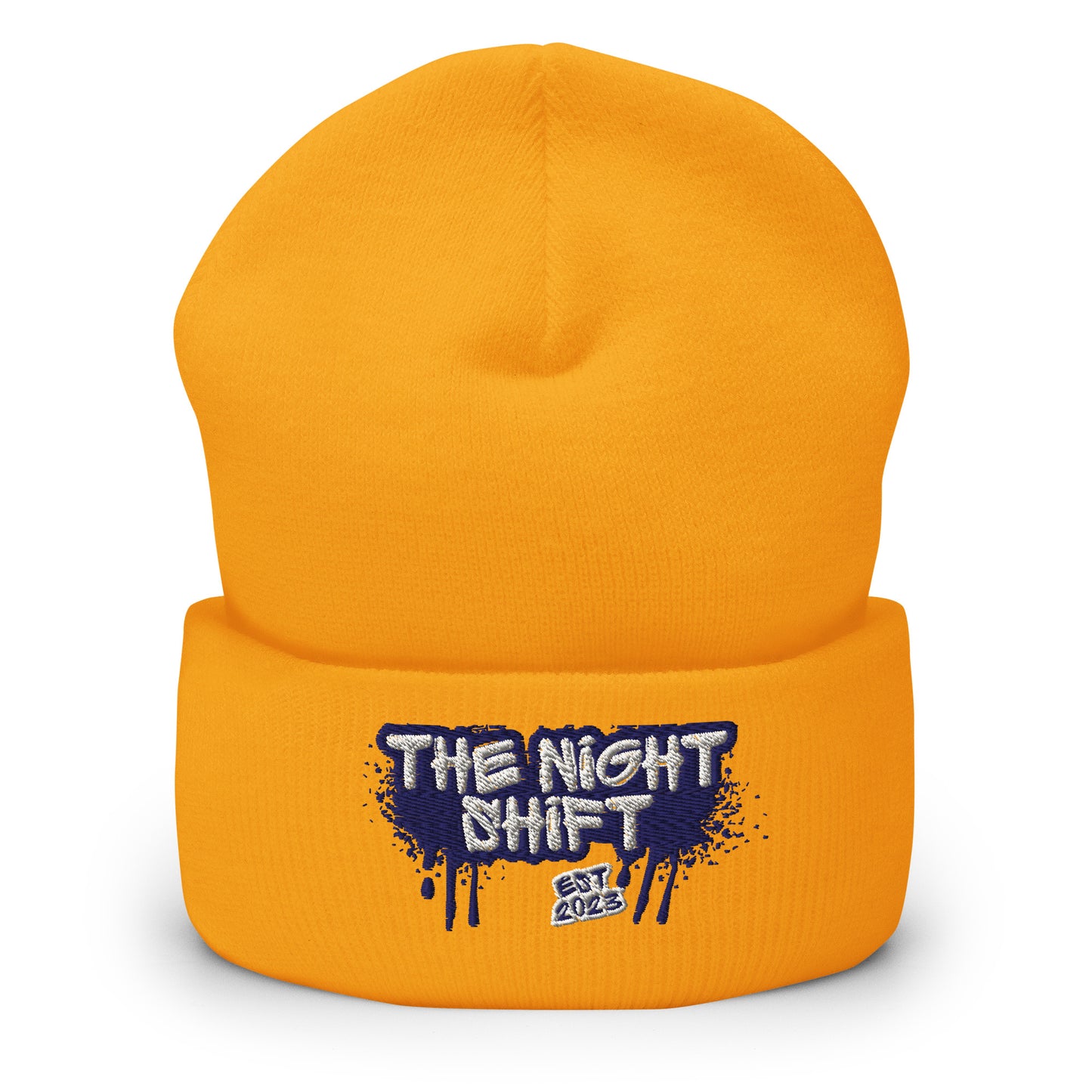 The Night Shift-Embroidered Cuffed Beanie The Night Shift Performance Street Gear by The Night Shift Automotive Apparel