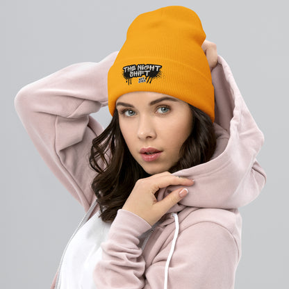 The Night Shift-Embroidered Cuffed Beanie The Night Shift Performance Street Gear by The Night Shift Automotive Apparel
