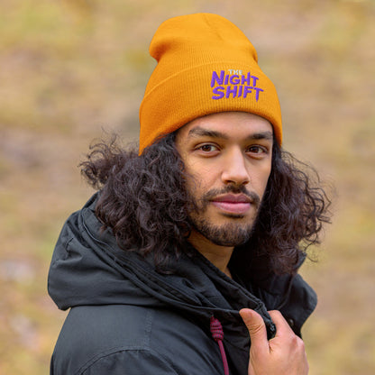 The Night Shift-Embroidered Cuffed Beanie The Night Shift Performance Street Gear by The Night Shift Automotive Apparel
