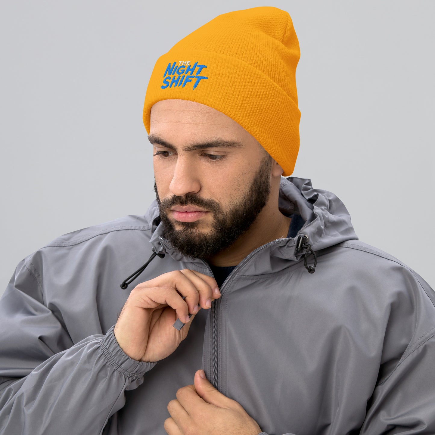 The Night Shift-Embroidered Cuffed Beanie The Night Shift Performance Street Gear by The Night Shift Automotive Apparel