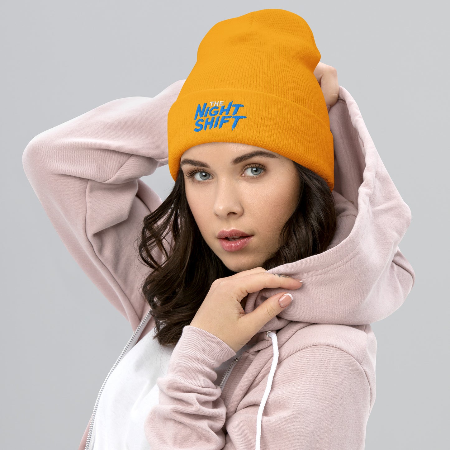 The Night Shift-Embroidered Cuffed Beanie The Night Shift Performance Street Gear by The Night Shift Automotive Apparel