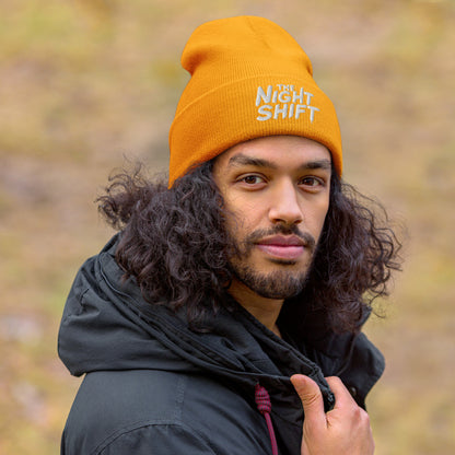 The Night Shift-Embroidered Cuffed Beanie The Night Shift Performance Street Gear by The Night Shift Automotive Apparel