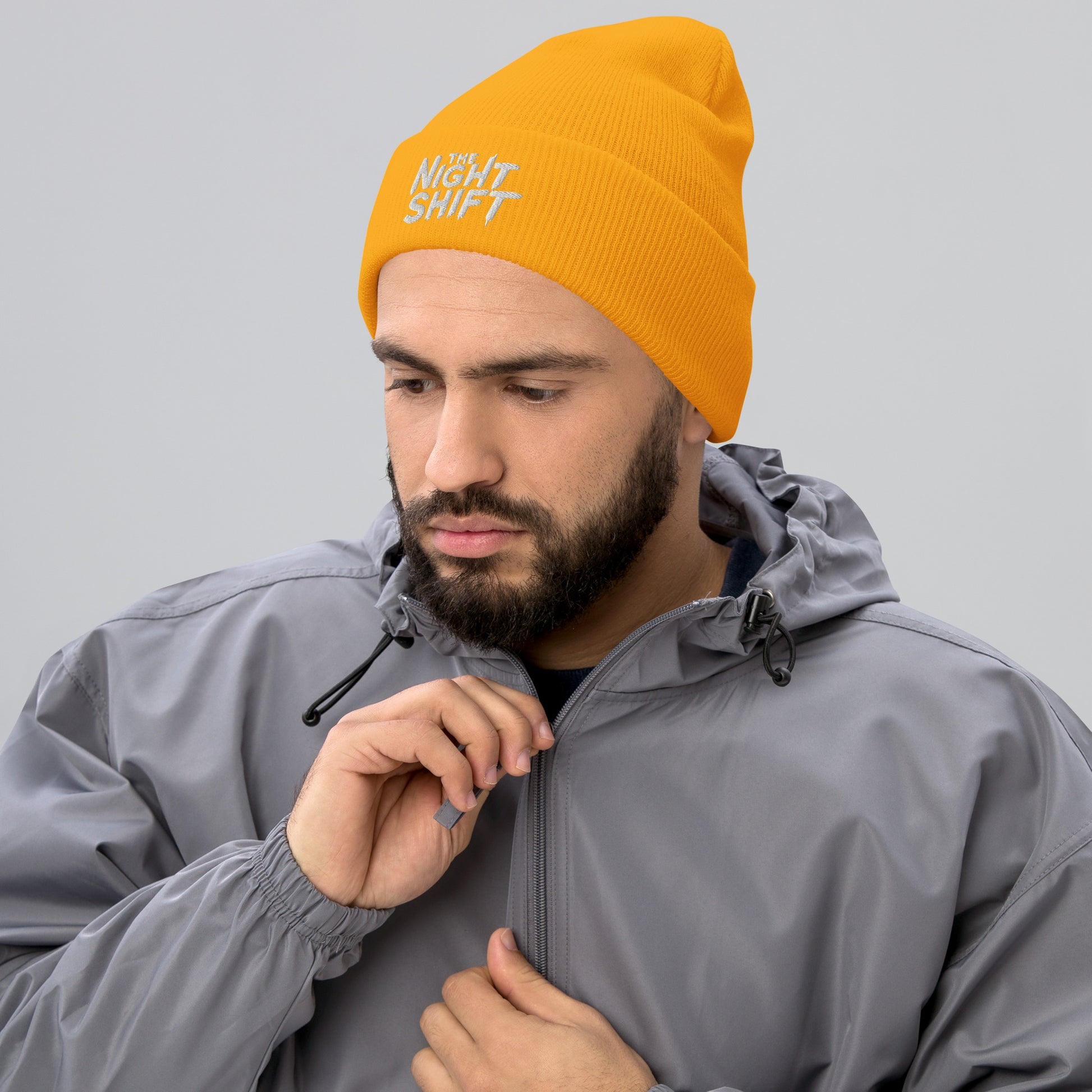 The Night Shift-Embroidered Cuffed Beanie The Night Shift Performance Street Gear by The Night Shift Automotive Apparel