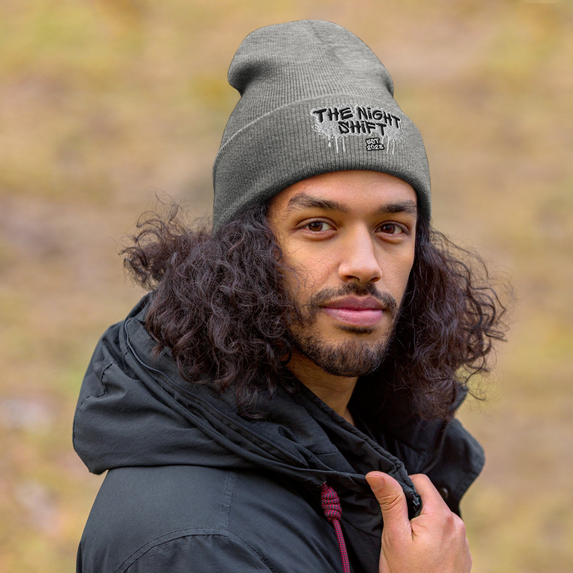The Night Shift-Embroidered Cuffed Beanie The Night Shift Performance Street Gear by The Night Shift Automotive Apparel
