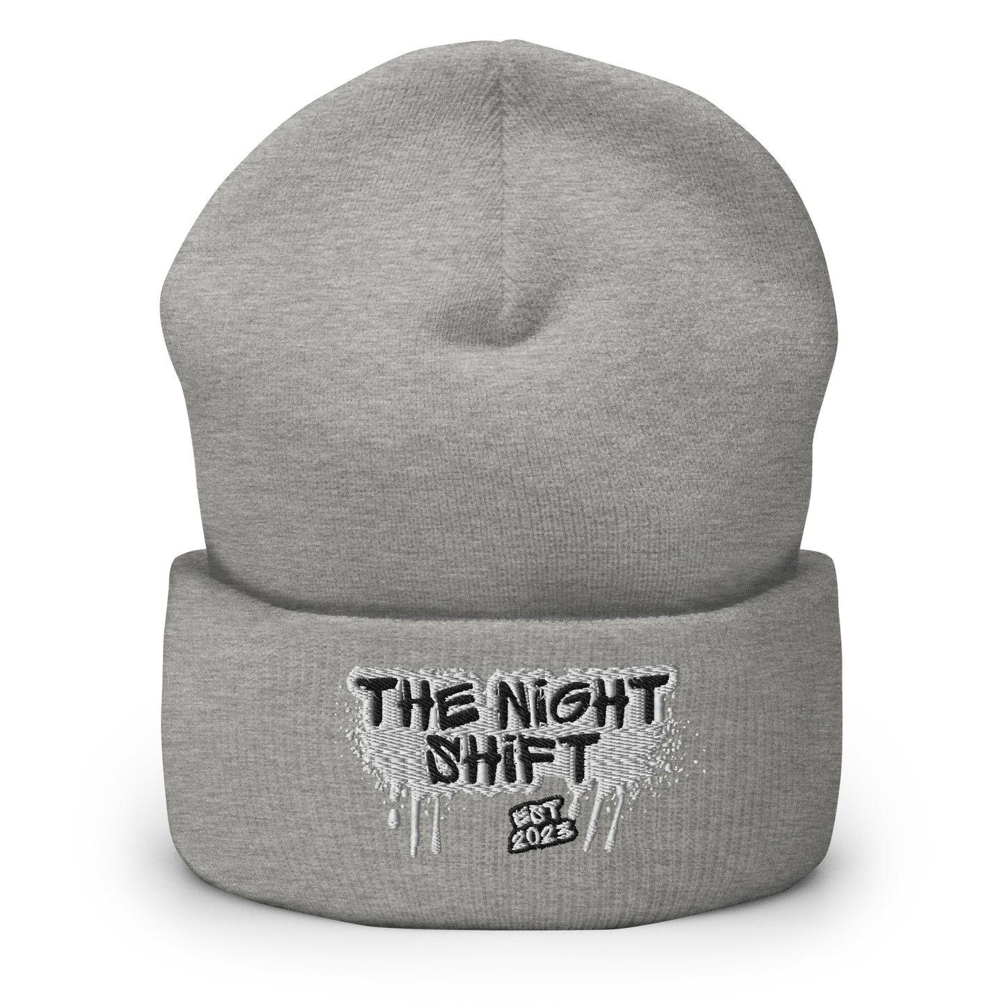 The Night Shift-Embroidered Cuffed Beanie The Night Shift Performance Street Gear by The Night Shift Automotive Apparel