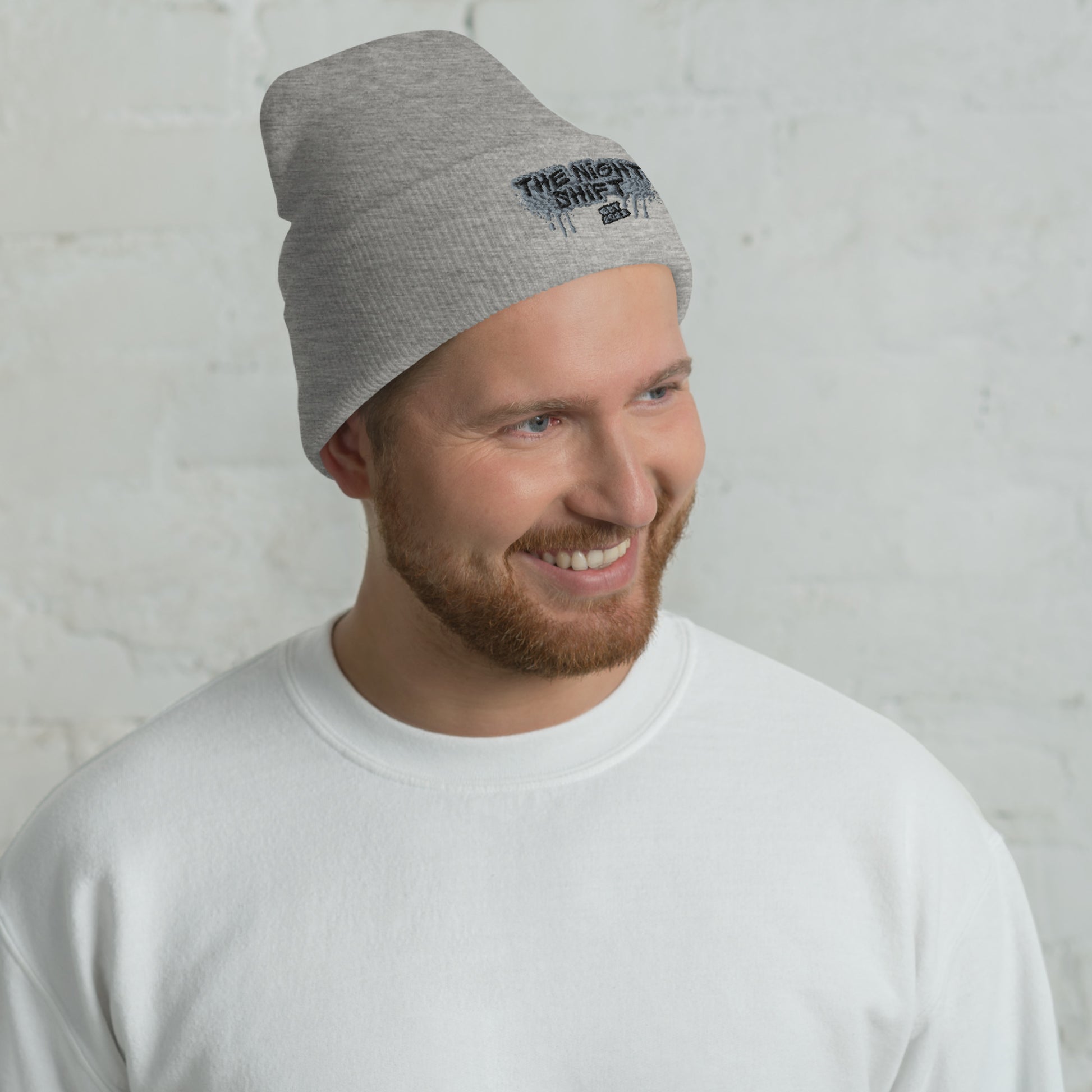 The Night Shift-Embroidered Cuffed Beanie The Night Shift Performance Street Gear by The Night Shift Automotive Apparel
