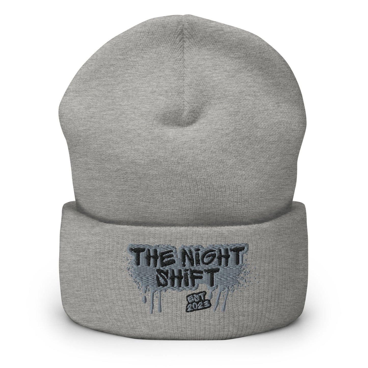 The Night Shift-Embroidered Cuffed Beanie The Night Shift Performance Street Gear by The Night Shift Automotive Apparel
